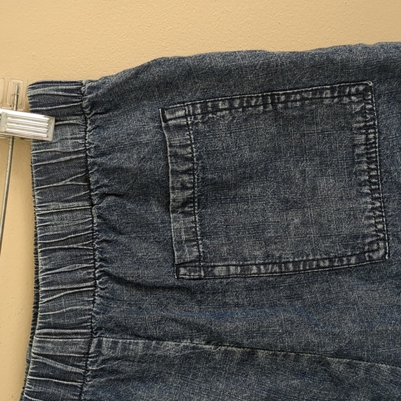 Medium Unbranded Cotton Pull On Drawstring Waist Shorts Blue Fringe - Picture 10 of 14